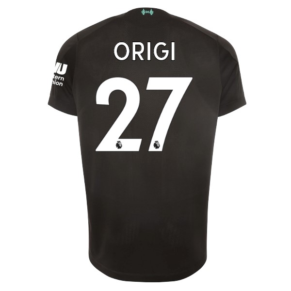 Trikot Liverpool NO.27 Origi Ausweich 2019-20 Schwarz Fussballtrikots Günstig